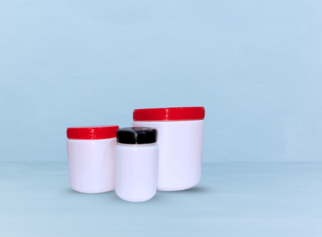 HDPE Round Container – Food Grade Storage for Gum, Paint, Medicine, Grease - 100ml, 150ml, 500ml